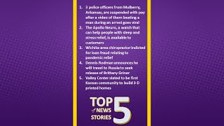 Top Five News Stories --- Friday, August 26, 2022