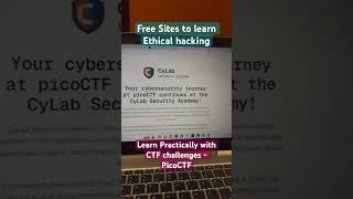 Free sites to learn ethical hacking #cybersecurity #ethicalhacking