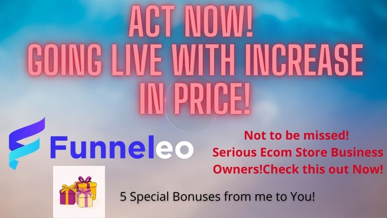 Funneleo Demo - Limited time Offer! End when Product goes Live!