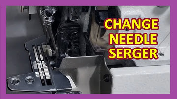 How to change the needle on the industrial serger