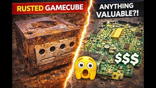 The Ultimate Rust Reveal! 🤢 Is this liquid-soaked GameCube an e-waste nightmare or a hidden trea...