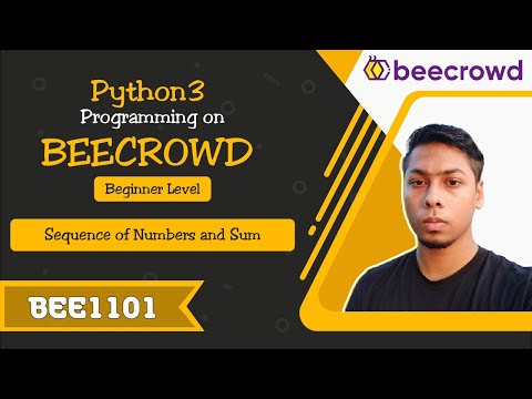 BEE 1101 - Sequence of Numbers and Sum Solution | Python3 Programming on Beecrowd Beginner Day 53