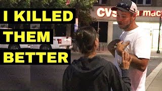RELIGIOUS MAN DEFENDS HIS FARM AGAINST VEGAN