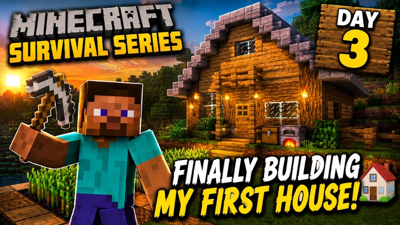 Minecraft Survival #3 | No More Living Underground! 😱