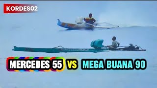 MEGA BUANA 90 vs MERCEDEZ BENZ 55 || BALAP SAMPAN LUNGKAK || KADES KETAPANG RAYA CUP ||