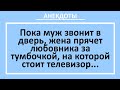 Жена и любовник за телевизором. Сборник жизненных анекдотов! Веселы анекдоты на любой вкус! Юмор!