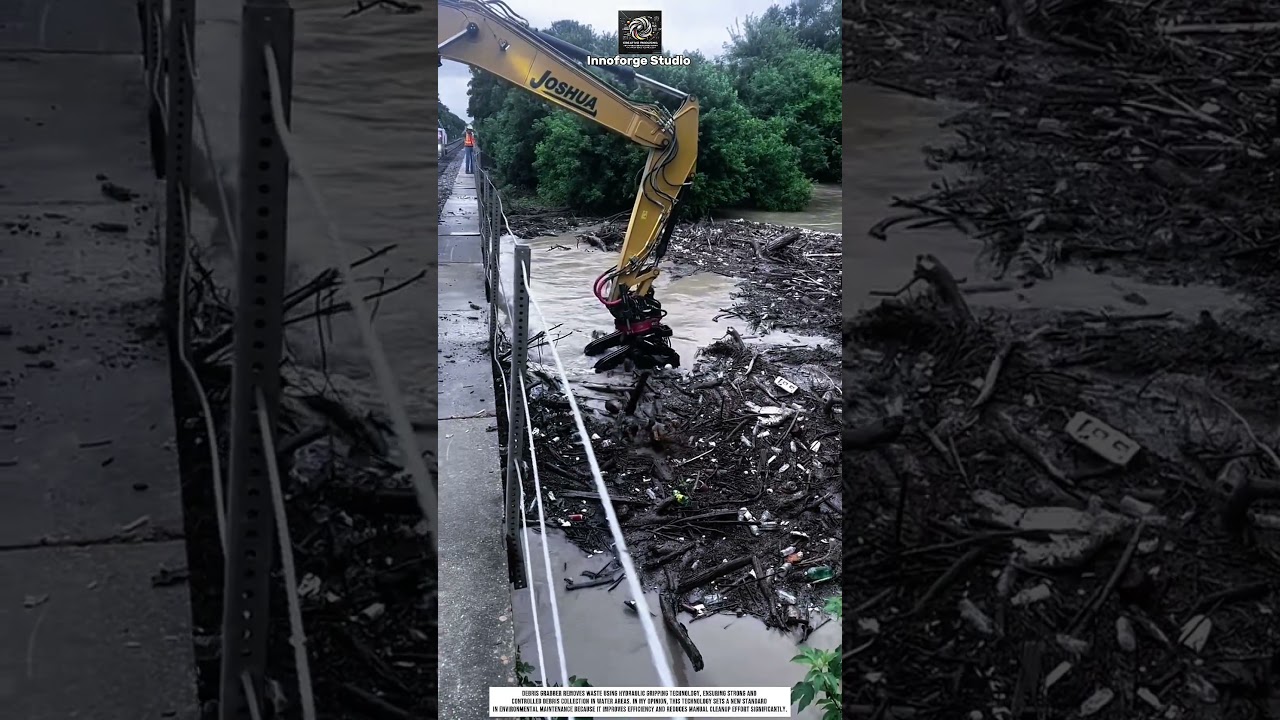 Debris Grabber tool technology for fast and efficient river cleanup operations