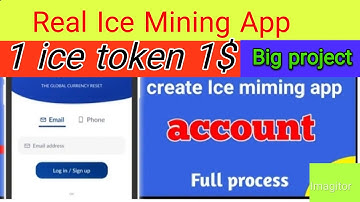 Ice Mining Network || Ice Mining Real project || how Ice Network Create Account..