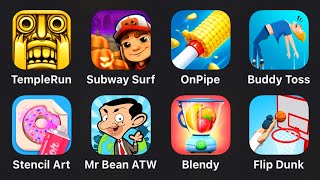 Temple Run, Subway Surf, On Pipe, Buddy Toss, Stencil Art, Mr Bean ATW, Blendy, Flip Dunk screenshot 4