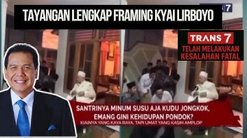 Video Utuh Xpose Uncensored Trans7 yang Bikin Ngamuk Para Santri Lirboyo