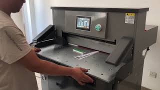 How To Run V7 Hydraulic Paper Guillotine Cutter