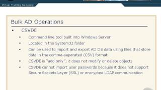 84 Bulk AD Operations