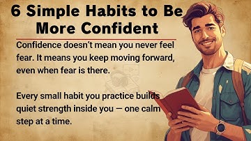 6 Simple Habits to Be More Confident 🔥 || English Learning Story || Improve Your English Speaking