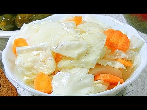 Хрустящая КАПУСТА маринованная кусочками.