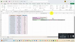 Find when a particular guest visited a specific city last time in Excel using Xlookup