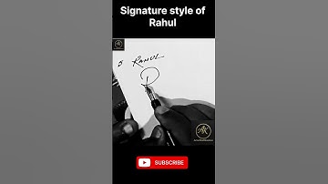 Signature style of Rahul ✒️@ArtsofKulbhushan#signature#trend#calligraphy#views#viral#youtubesearch