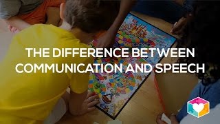The difference between communication and speech