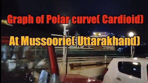 Graph of polar curves /cardioid maths IIT/BSC/MSC/ IIT jam/ csir net/ TGT/PGT at mussoorie Dehradun