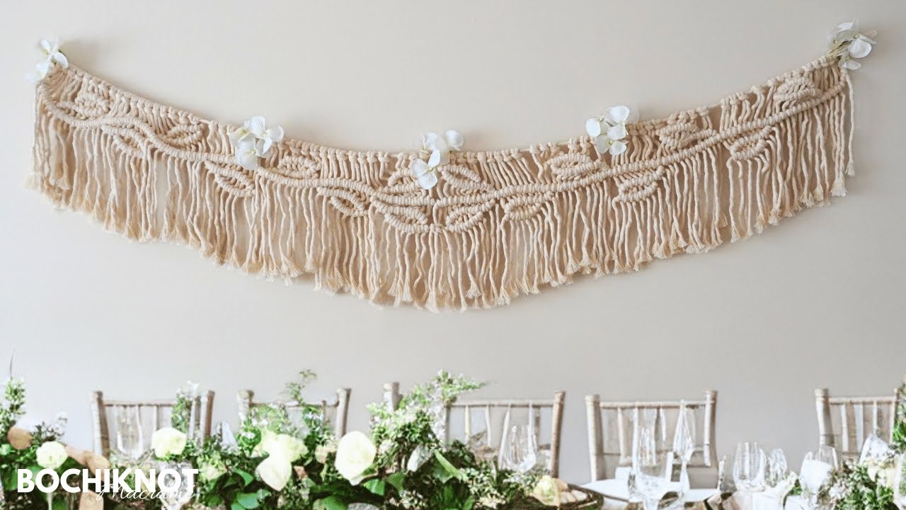 How to make a giant cotton rope garland with macrame tassels - Cuckoo4Design