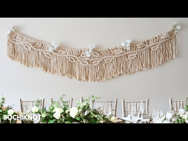 How to make a giant cotton rope garland with macrame tassels - Cuckoo4Design