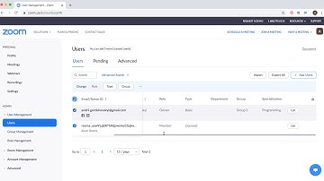 How to bulk CHANGE USER TYPE, ROLE in ZOOM?