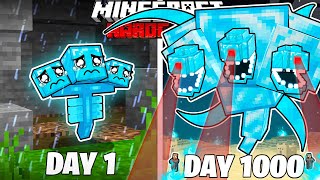 I Survived 1000 Days as a DIAMOND WITHER in HARDCORE Minecraft! (Full Story)