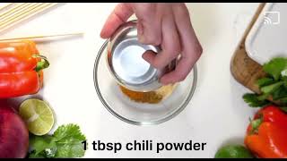 Chicken Fajita Kebabs