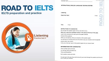 ROAD TO IELTS LISTENING 4. British Council. Mock test