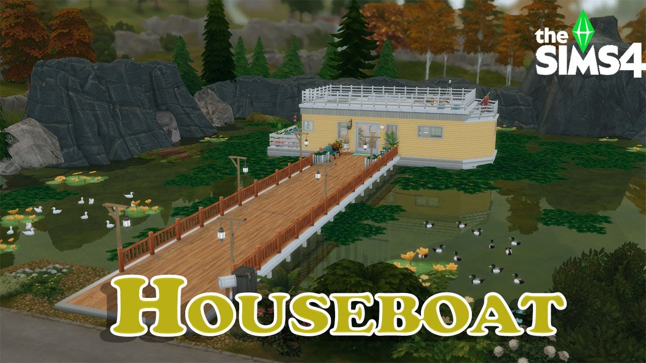 Houseboat on the Lake ~ The Sims 4 Speed Build