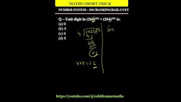 NUMBER SYSTEM UNIT METHOD #ssc #cuet #viral #ssccgl #shortsvideo #shorts