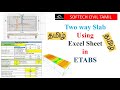 Design of two way slab using excel sheet in ETABS in tamil