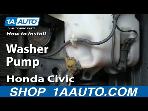 How To Replace Washer Pump 01 05 Honda Civic Youtube