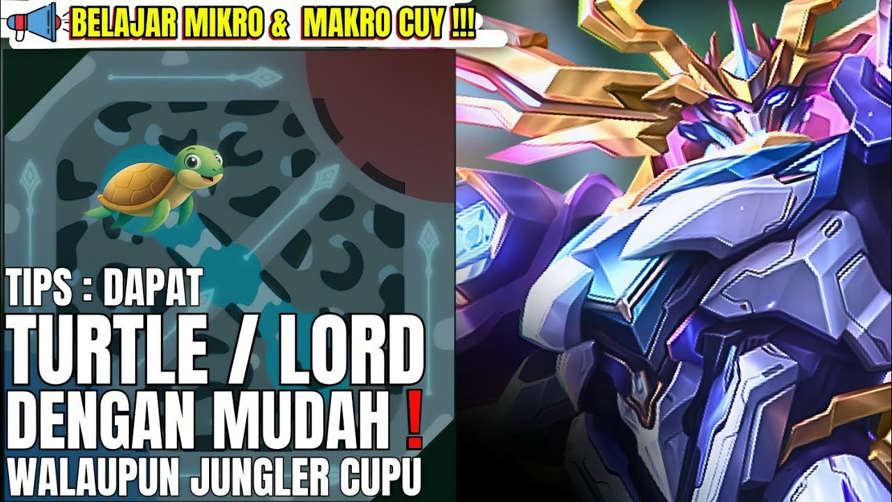 cara mudah mendapatkan lord dan turtle 🤫 ( New best build belerick )