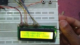 Real time clock RTC using PIC16F877A and DS1307 CCS PIC C