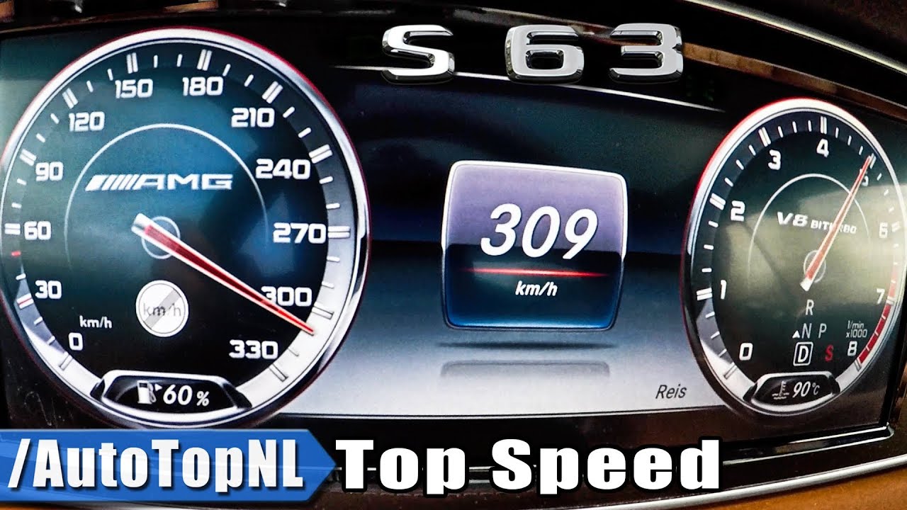 Mercedes S63 AMG Coupe 0-309km/h & TOP SPEED by AutoTopNL - YouTube