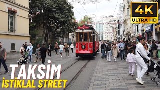Taksim Square & İstiklal Street Walking Tour [4K Ultra HD/60fps]