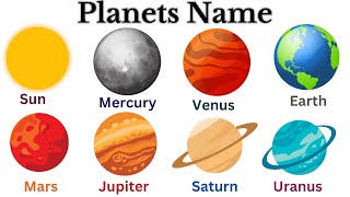Planets Name | Planets name in English| Solar System| Planetary System| Our Solar System
