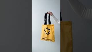 Sunshine Meets Style ☀️👜 Yellow Bag with Black Details #YellowAndBlack #BoldDesign #GraphicBag