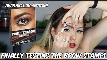 PERFECT BROWS IN SECONDS?! FINALLY TESTING A BROW STAMP!