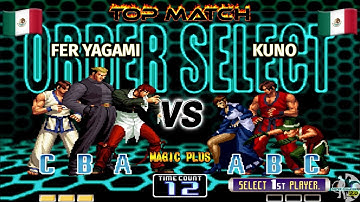 FER YAGAMI vs KUNO TOP TOP MATCH MÉXICO KOF 2002 PLUS