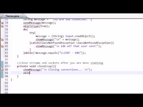 Intermediate Java Tutorial   44   Closing Down the Streams and Sockets   YouTube