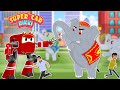 Supercar Rikki Stops the Giant Elephants from Destroying the City!
