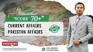 How to Prepare Smartly for CSS 2026 |Orientation Current affairs and Pakistan affairs |Sir Usman PAS
