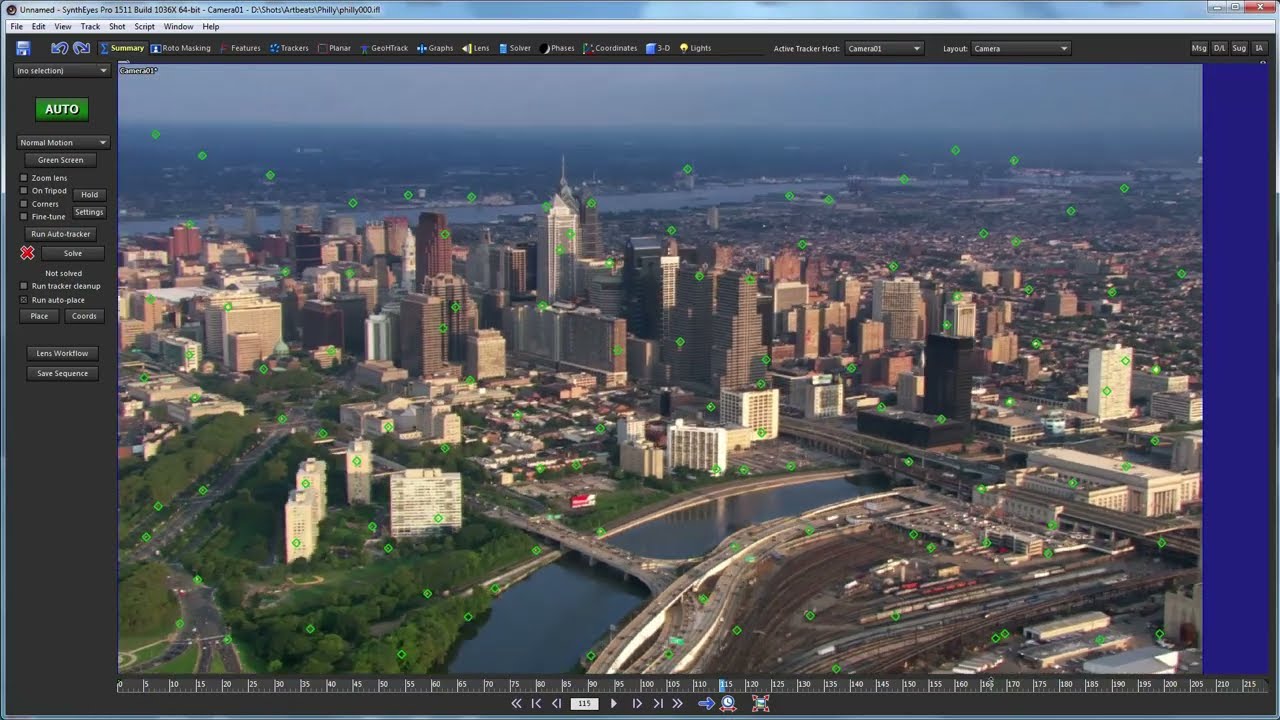 Базовый экспорт After Effects из SynthEyes