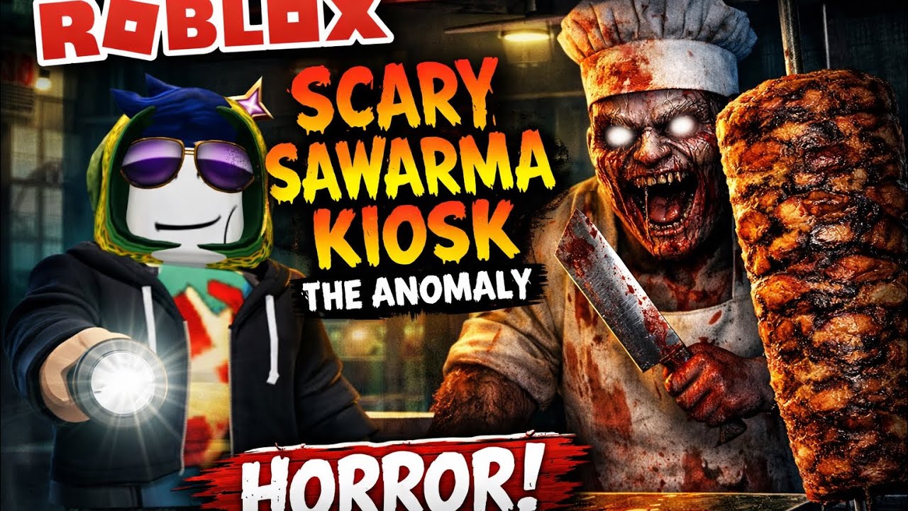 Roblox’s Scariest Job EVER… The Haunted Shawarma Kiosk! — Voiceless Gaming  YouTube video