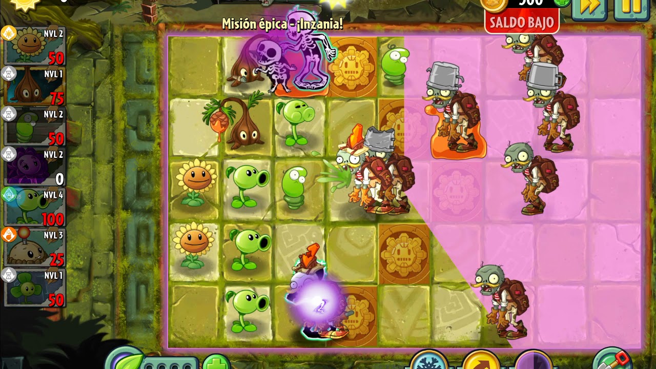 Jugando con las plantas que más odio Plants vs Zombies 2 - YouTube