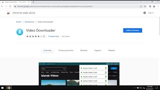 Video Downloader extension (removal instructions).