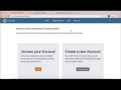 How to create an account in ComPASS