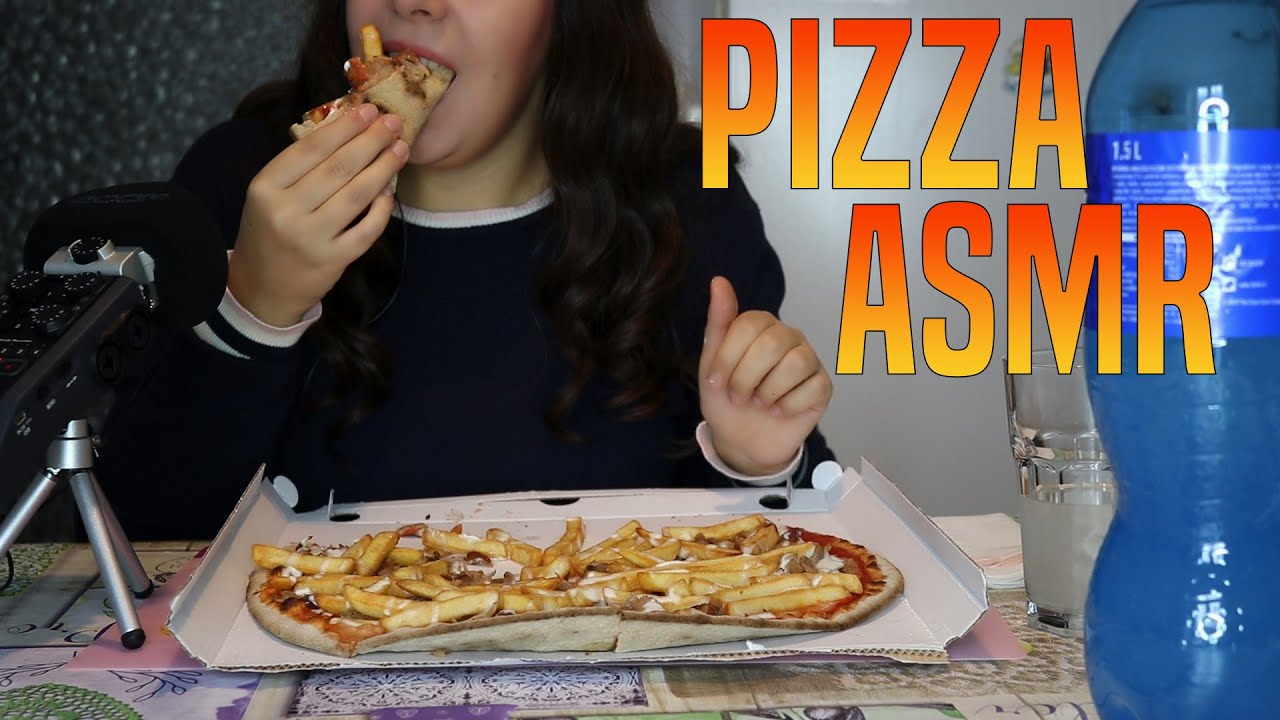 ASMR MUKBANG | PIZZA KEBAB EATING SOUNDS *BIG BITES* 🍕