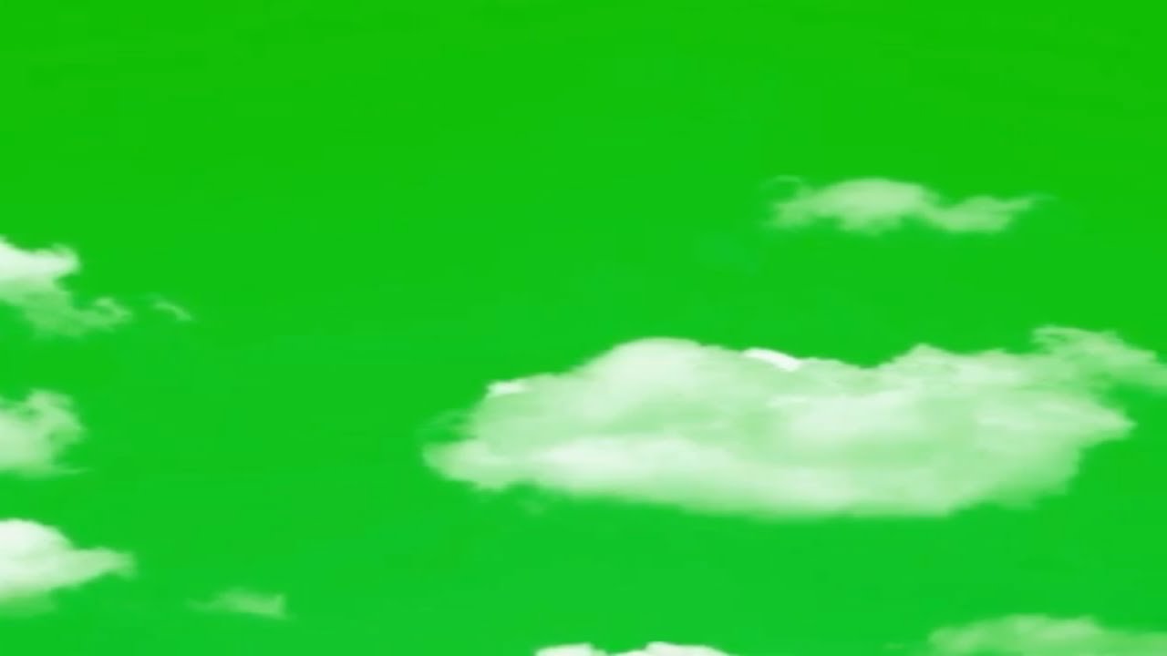 Animated Clouds Green Screen Chroma Key - YouTube